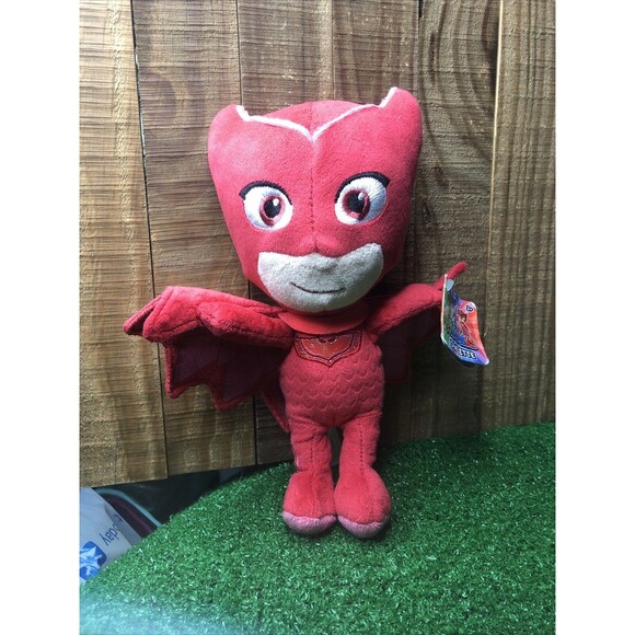 PJ Masks Red Owlette Plush Stuffed Toy 9"  Just Play Doll NWT Collectible - Picture 1 of 1